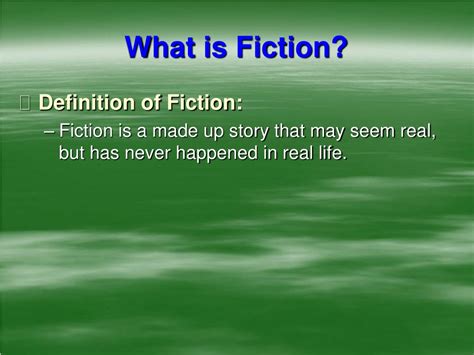 Fiction Definition & Meaning .